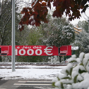 La neige en novembre...